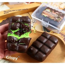 İsmega Patlayan Çıtırdayan Siyah Bitter Çikolatalı Bal Mumı Squish Sukuşi Skuşi Slow Stres Atma Oyuncağı Butter Crispy Crips Crisp Choco Crunch Çıtır Sukuşi 1 Adet Fiyatıdır