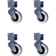 TCX Bilyalı Tekerlek 20X50 Gri 4 Adet Uygulama Için