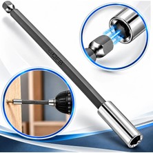 Alet Çantam Uzun Manyetik Bits Uç Uzatma Adaptörü 150MM Mıknatıslı Matkap Ucu Aparatı