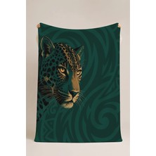 Luvis Store Shadow Leopard Çok Amaçlı Polar Battaniye & Örtü