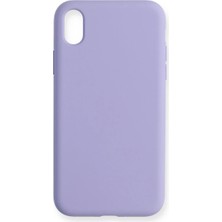 Efnaz Style Apple iPhone Xr Kılıf Nano Içi Kadife Silikon - Lila