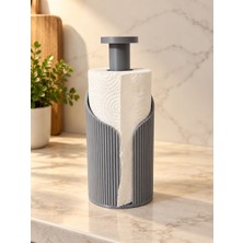 Badufa Home 3D Baskı Modern Kağıt Havluluk-Gri