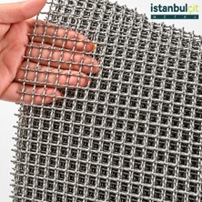 İstanbul Çit Metal Istanbul Çit Metal 304 Paslanmaz Kafes Teli 20X20 mm Göz 2,00 mm Tel 1,20X30 Metre Rulo