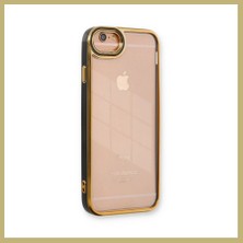 Bezos iPhone 6 Kılıf Liva Lens Silikon - Siyah Za