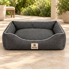 Meks Kedi Köpek Yatağı Vera Premium Yatak - Antrasit / Large