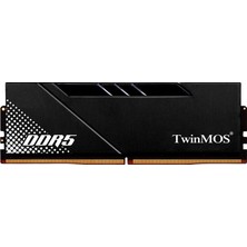 Twinmos 16 GB Ddr5 5600MHZ CL46 Siyah Voltx Twınmos Soğutuculu Dt TMD516GB5600U46B Bzstwın