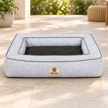 Meks Kedi Köpek Yatağı Noble Yatak - Açık Gri / Medium