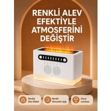 Meks Type-C Şarjlı Kablosuz Hoparlör Beyaz Gürültü ve Atmosfer Işığı