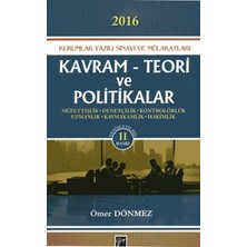 Gazi Kitabevi Kavram Teori ve Politikalar - 2016 Kurumlar Yazılı Sınavı ve Mülakatları