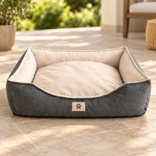 Meks Kedi Köpek Yatağı Luna Premium Yatak - Gri / Small