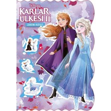 Doğan Çocuk Disney Karlar Ülkesi 2 - Bol Bol Boya - Bol Bol Yapıştır Boyama Kitabı - Çıkartma Hediyeli!