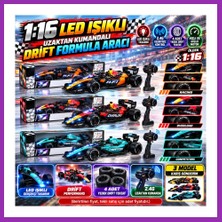Salmore L2501-1 1 16 LED Işıklı 4 Adet Yedek Drift Tekerli 3 Model Karış Formula Aracı( Adet Fiyatıdır.) Bty