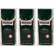 Proraso Gel Riparatore Tıraş Sonrası Bakım Jeli 3 x 10 ml