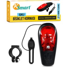 Go İthalat Bisiklet Kornası - Zil Işıklı 2xaa Pil 8 Fonksiyon Zil K-1169 (5728)
