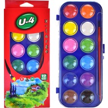 U-4 Sulu Boya 12 Li Büyük Boy 1238 12'li Paket