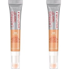 Rimmel London Lasting Finish 25HR Breathable Kapatıcı 400 Medium Dark 2 x 7 ml