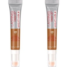 Rimmel London Lasting Finish 25HR Breathable Kapatıcı 600 Dark 2 x 7 ml
