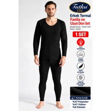 Tutku Elit Erkek Termal Bisiklet Yaka Üst ve Uzun Tayt Alt Içlik Set 1306/1307 - 1 Set