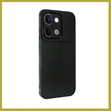 Bezos Vivo Y31D Auto Focus Karbon Kapak - Siyah Bcks