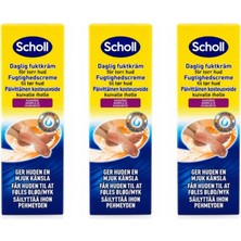 Scholl Kuru Ciltler Için Günlük Nemlendirici Ayak Kremi 3 x 75 ml