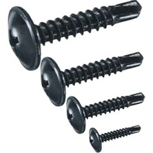 Toptan Budur Rysb 4.2X32 mm 100 Adet Siyah Pul Başlı Matkap Uçlu Vida Otomatik Vida