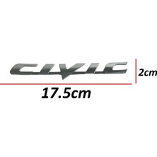 Bayram Bagaj Kapak "Civic" Yazısı Honda Civic 2006-2011