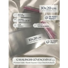 Toptan Budur 10X20 cm Kendinden Yapışkanlı Jelatin Poşet Bantlı Şeffaf Opp Torba Paket 50'li (10X20)