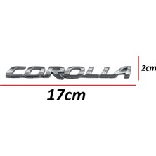 Bayram Bagaj Kapak "Corolla" Yazısı Toyota Corolla 2002-2025