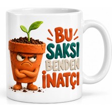 Twin Store Bahçe Inadı Tasarımlı Porselen Kupa - Model 821 Bzstwın