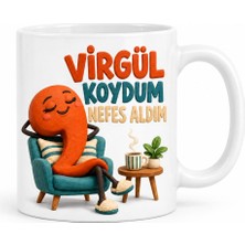 Twin Store Türkçe Duruşu Tasarımlı Porselen Kupa - Model 828 Bzstwın