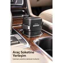 Midas Toptan Home Kendinden Kablolu Hızlı Araç Şarj Cihazı USB ve Type C Çıkışlı
