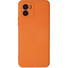 İlkyaz Fashion If Vivo Y15S Kılıf Nano Içi Kadife Silikon - Turuncu