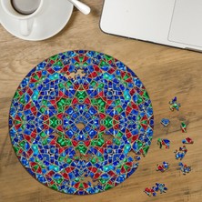 Punto Dizayn Çok Renkli Mandala Tasarımlı Özel Kesim Yuvarlak 272 Parça Ahşap Puzzle MPDA3220