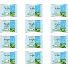 Simple Water Boost Makyaj Temizleme Mendili 12 Paket × 20 Adet, Toplam 240 Mendil