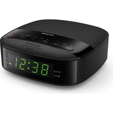Philips Ses Çalar Saat Fm Radyo (Çift Alarm, Uyku Zamanlayıcısı, Kompakt Tasarım, Fm Digital Radio, Pil Yedekleme) - 2020/2021 Model TAR3205/12