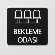 Ofistike Bekleme Salonu Levhası Ofis Yönlendirme Kapı Isimlik Oda Tabela
