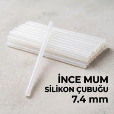 Bm Ince Mum Silikon Çubuğu - 7.4 mm Şeffaf - 1 Kilogram