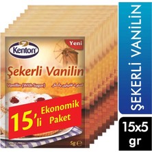 Kenton Şekerli Vanilin 5 G x 15'li Paket (12'li Paket)