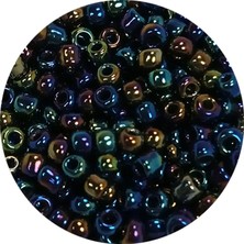 Marsilyan Dökme Cam Kum Boncuk (8/0) 3 mm - 20 Gram - Lacivert Yeşil - BNC169