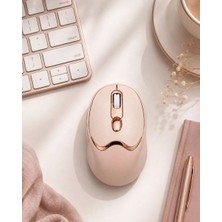 Marsilyan Bluetooth ve 2.4g Destekli Sessiz Kablosuz Mouse Şarjlı Tasarım