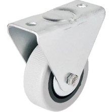 Marsilyan 106 - 50 mm Sabit Kapaklı Gri Pvc Teker