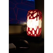 Kapya Craft Plise Dekoratif Masa Lambası - Minimalist Pliseli Gece Lambası, 30 Cm, Ampul Dahil