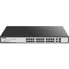 D-Link Dlink D-Lınk DGS-1100-26MPV2 24 Port Gıgabıt 2X1GB Sfp 2X1GB RJ45 Combo Yönetilebilir 370W Poe Swıtch Gambera1