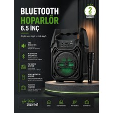 Hace Bazaar 10W Güçlü Ses Performanslı Bluetooth Karaoke Hoparlörü