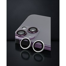 Hace Bazaar Apple Iphone 14 Plus Raze Metal Kamera Lens - Gümüş