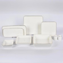 Vitale New Bone Porselen Kare 30 Parça Yemek Takımı MTFK0117