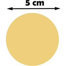 Photoink Sublimasyon Madalya Göbeği 5 cm - Aynalı Altın