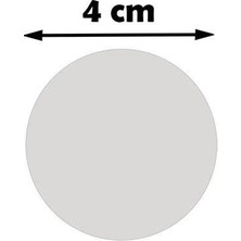 Photoink Sublimasyon Madalya Göbeği 4 cm - Aynalı Gümüş