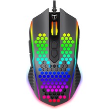 T-Dagger T-TGM310-LIT, Imperial Lite, Rgb Backlight, 8 Programlanabilir Buton, USB Kablolu, 10.00DPI, Gaming Mouse