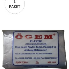 Hace Bazaar Bakkaliye Naylon Torba Üçlük 26X45 cm 1 kg 1 Paket (Takriben 135 Adet)